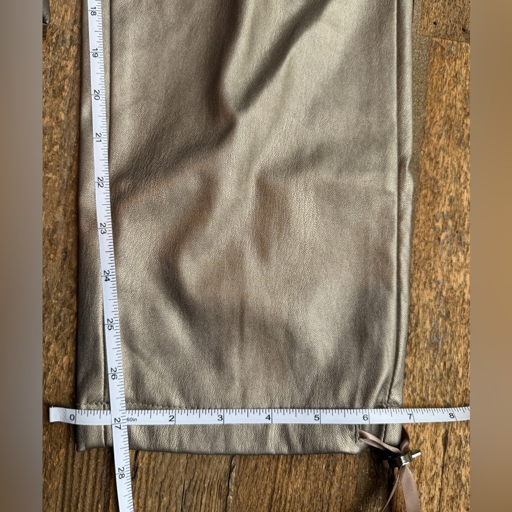 Esqualo Cargo Metallic Soft Gold Pants Size 4 - Picture 7 of 7